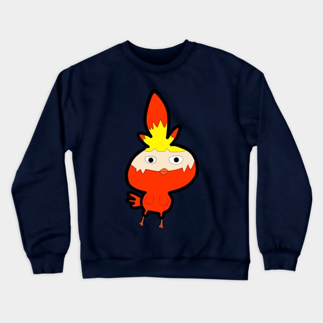 The Chicken Red Colour Crewneck Sweatshirt by Monster To Me